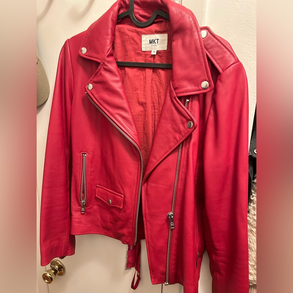 Real Leather red jacket